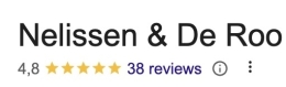 Nelissen & De Roo Google reviews