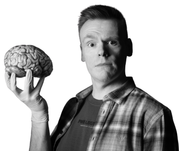 Neuro nerd theaterlezingen rond psychologie neurowetenschap en het brein op maat van scholen jongeren ouders en schoolteams