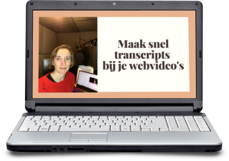 Het beginbeeld van de video op een laptop