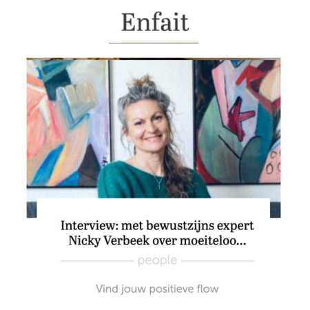 Interview Nicky Verbeek Enfait