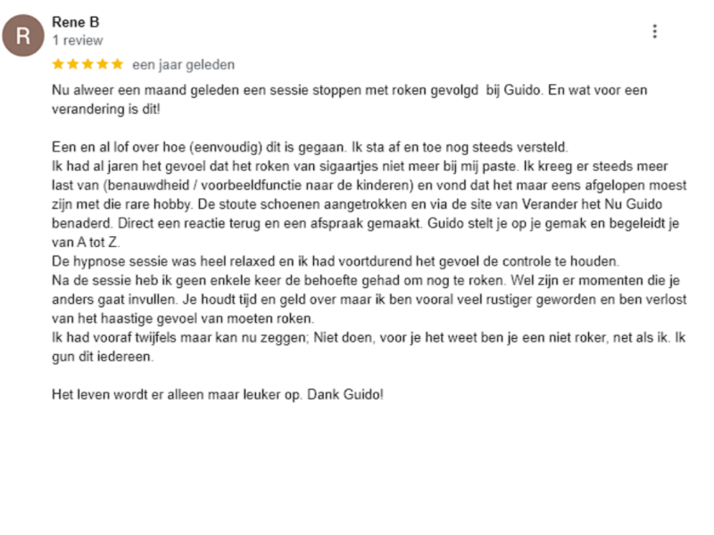 Gestopt met roken review