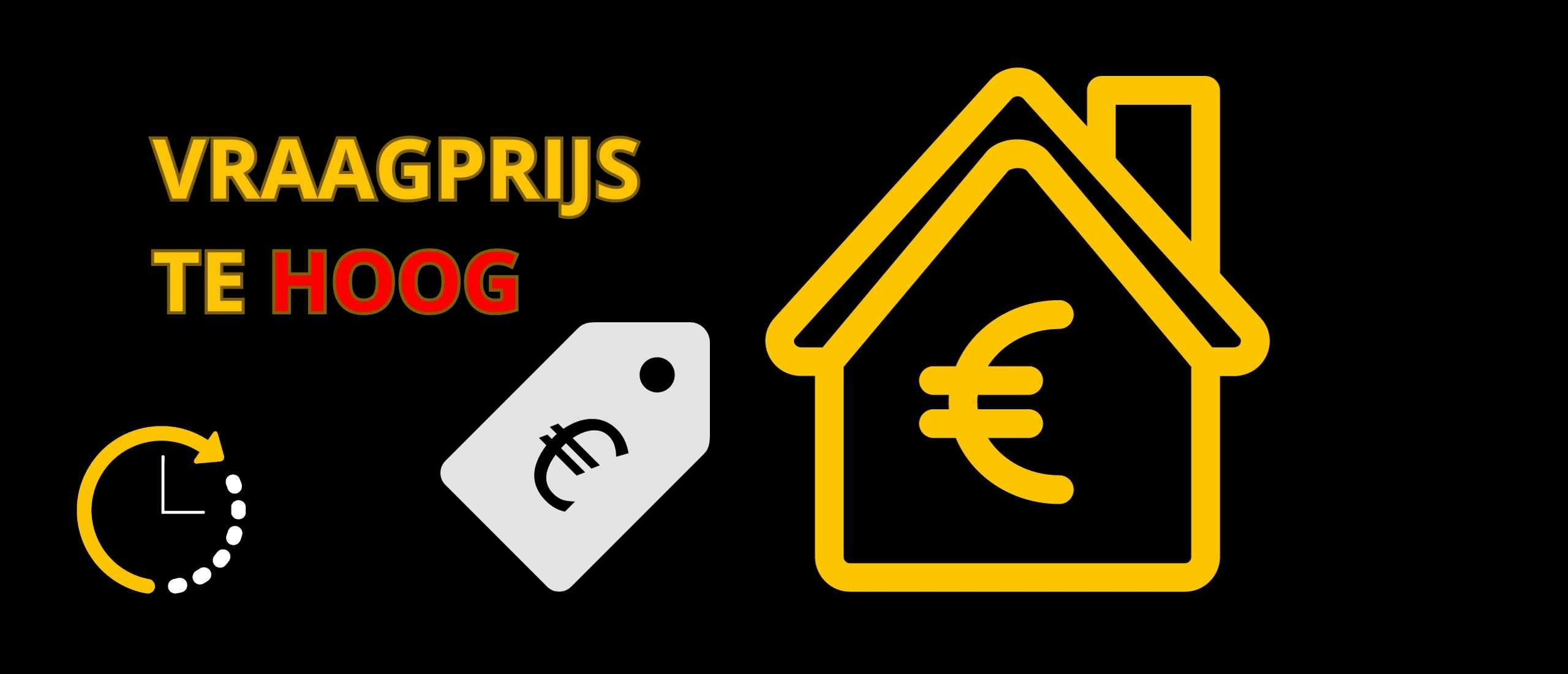 Vraagprijs huis te hoog, wat nu?