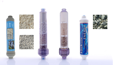 Na-filters voor remineralisering, revitalisering en definiering van voorgefilterd water Na-filters voor remineralisering, revitalisering en definiering van voorgefilterd water (standaard in Natural Flow en BestWater)