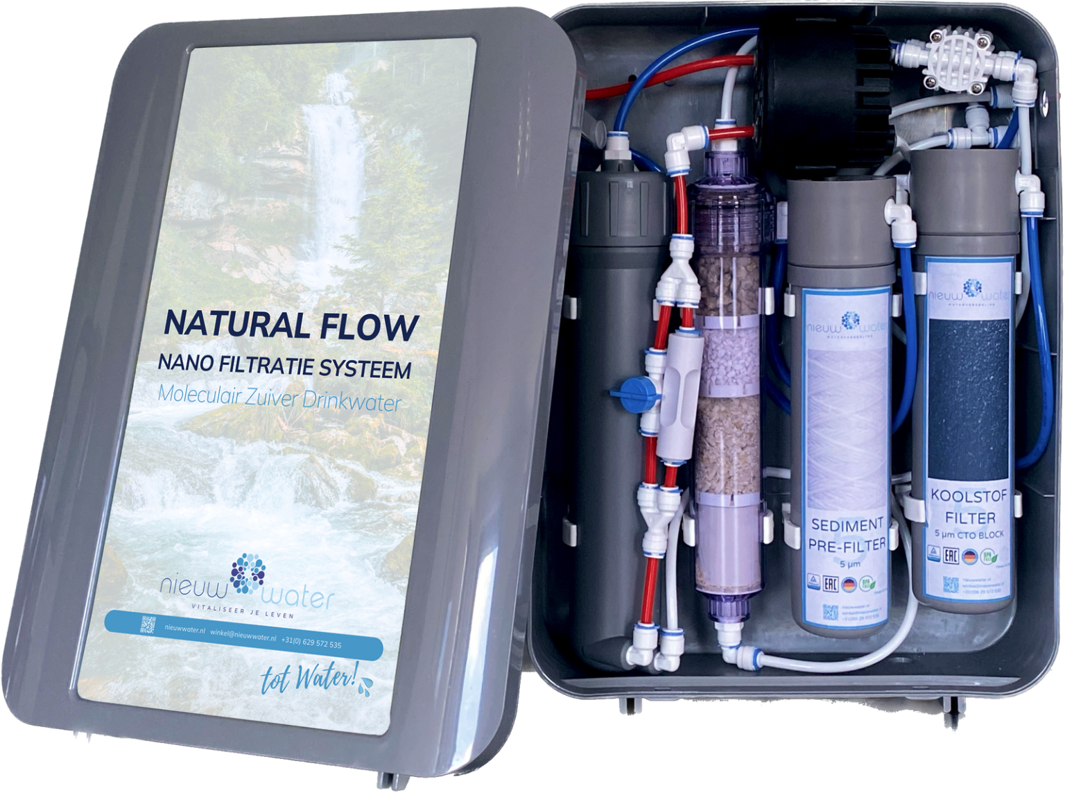 Nieuw Water Natural Flow nanofiltratie systeem Nieuw Water Natural Flow nanofiltratie systeem