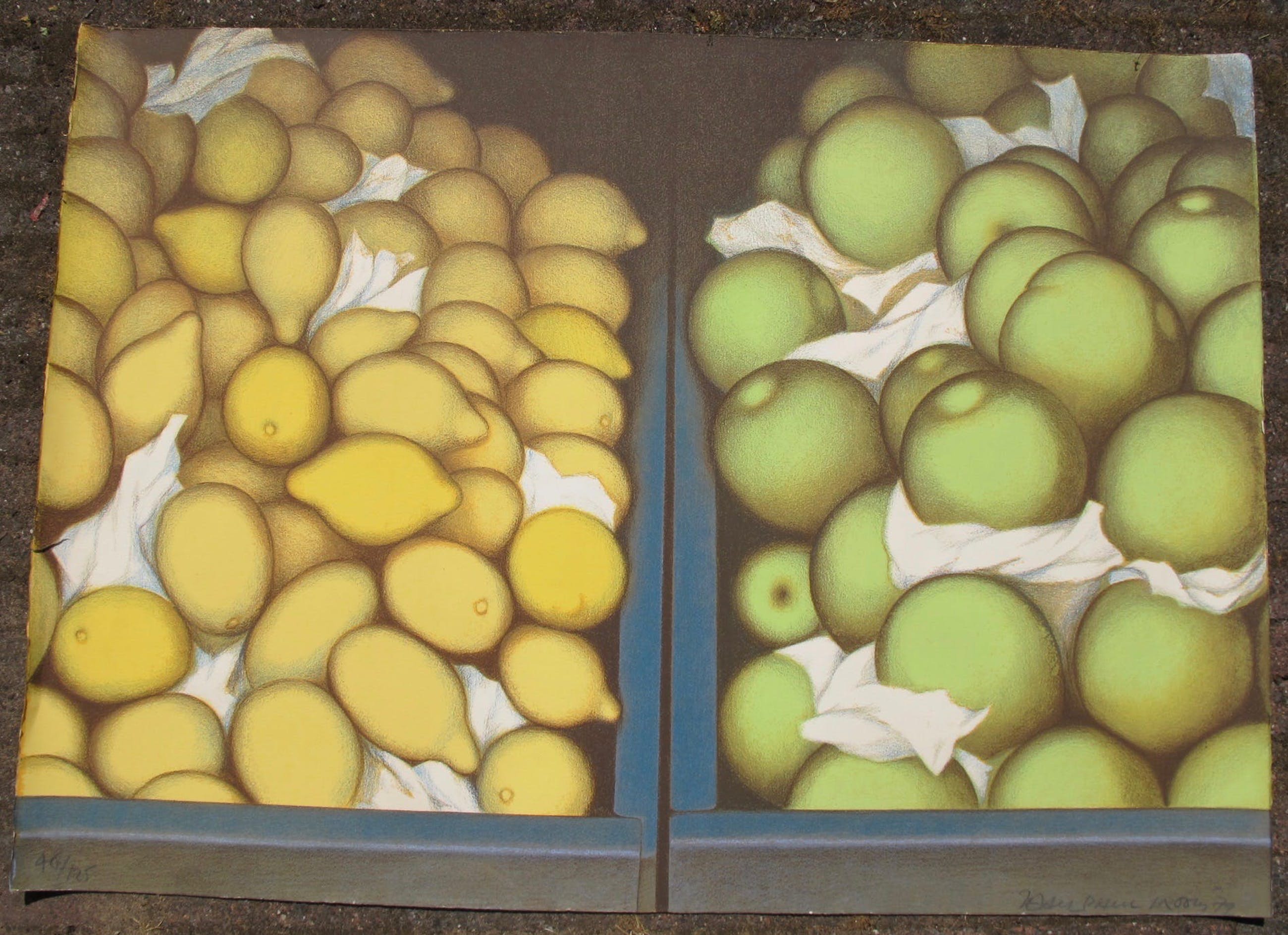 Citroenen en Appels schilderij