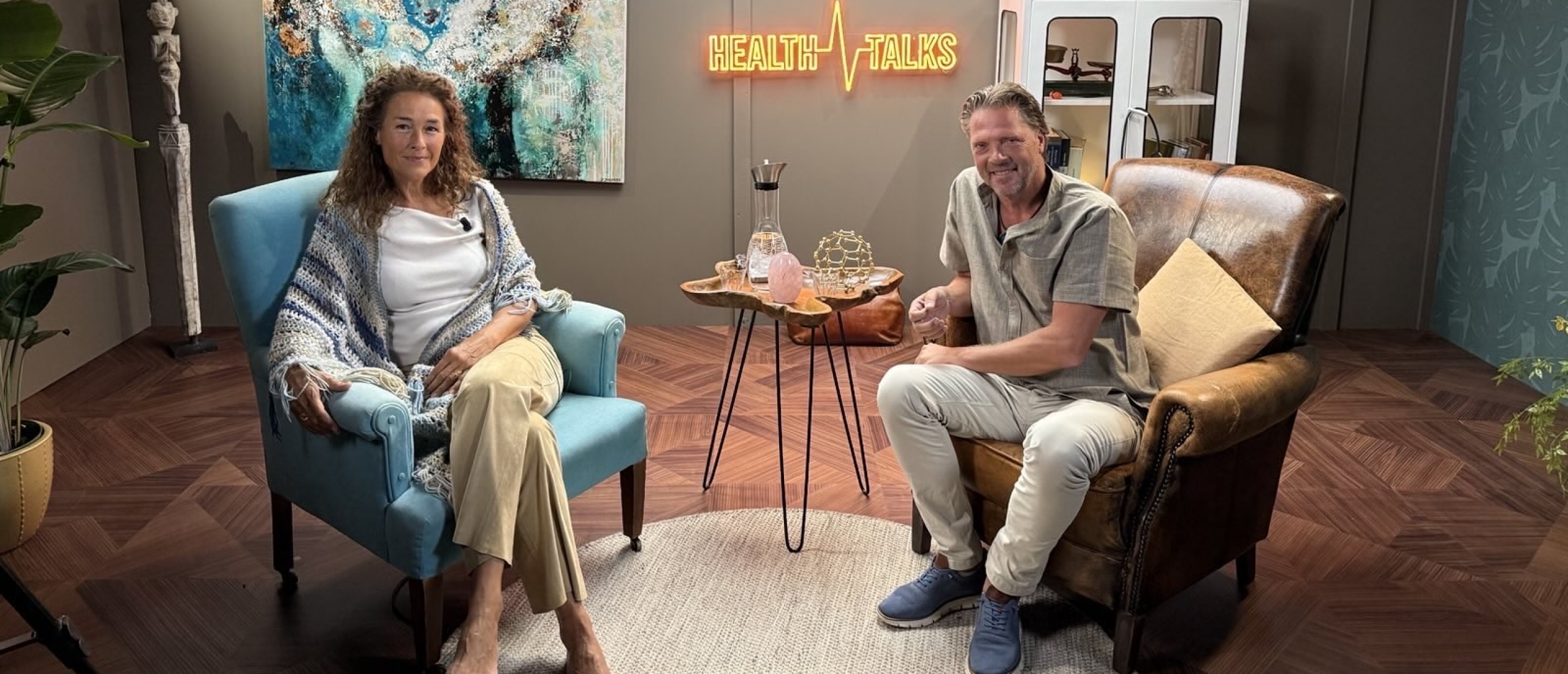 Giovanne de Legé en Felix van der Wissel voor HealthTalks