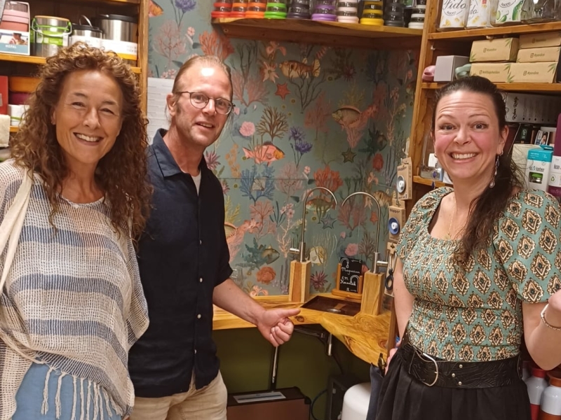 Nieuw Water in Vita Cura nieuwe winkel