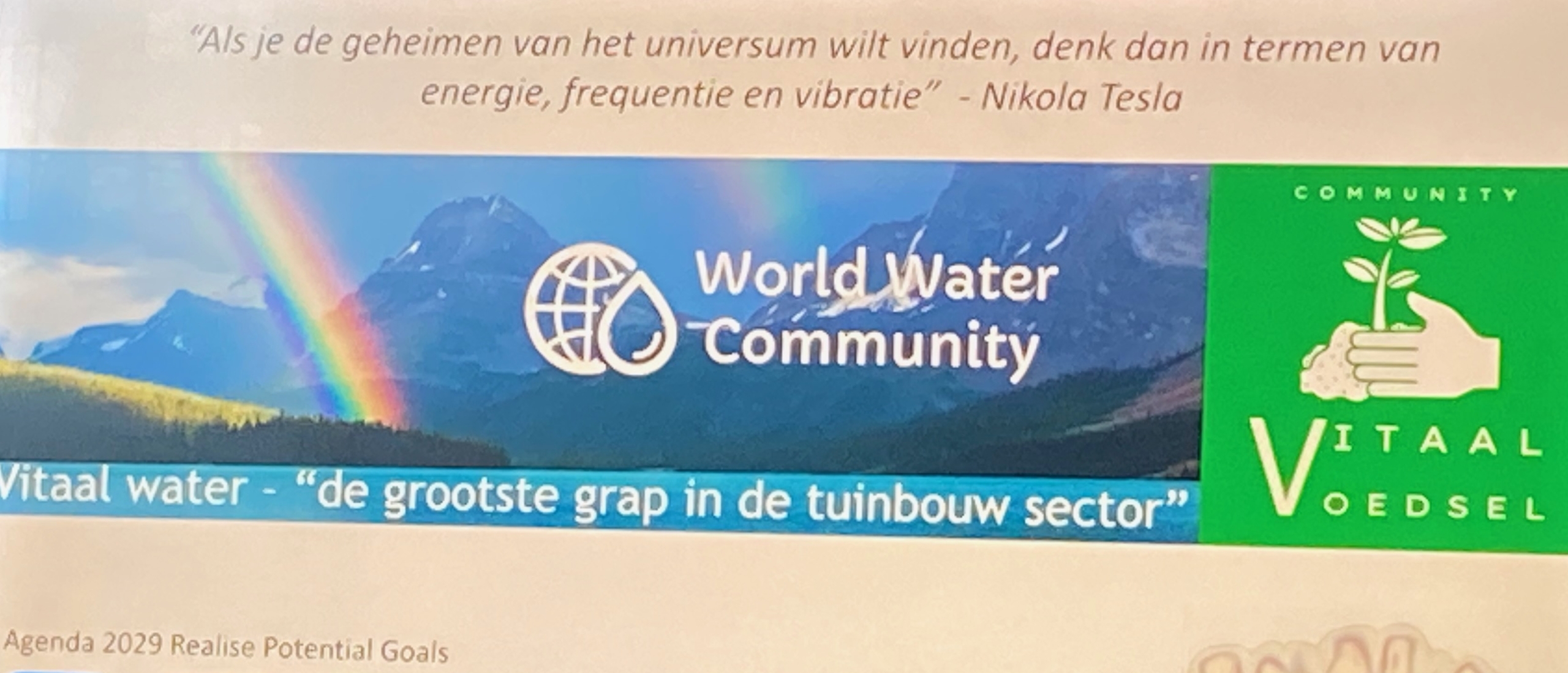 World Water Community ~ Vitaal Water event in NL