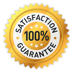 100% satisfaction guarantee badge