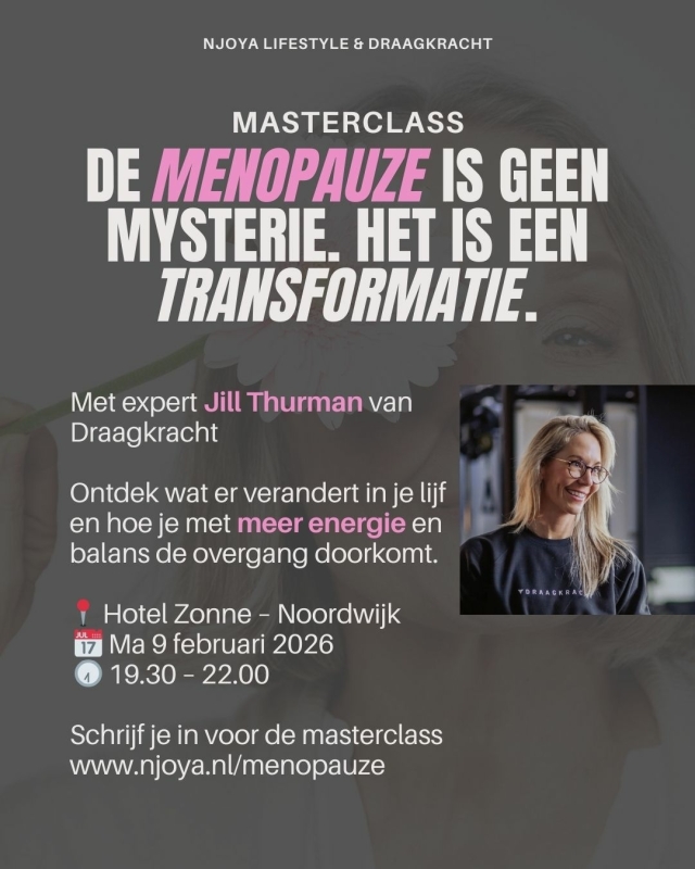 Masterclass menopauze Jill Thurman Draagkracht Overgang vrouwen