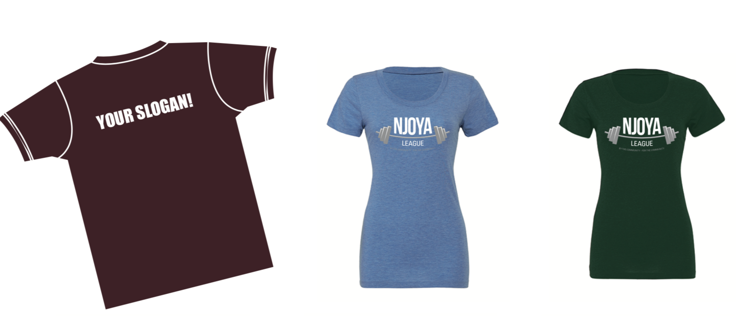 create-your-njoya-league-t-shirt-with to impress