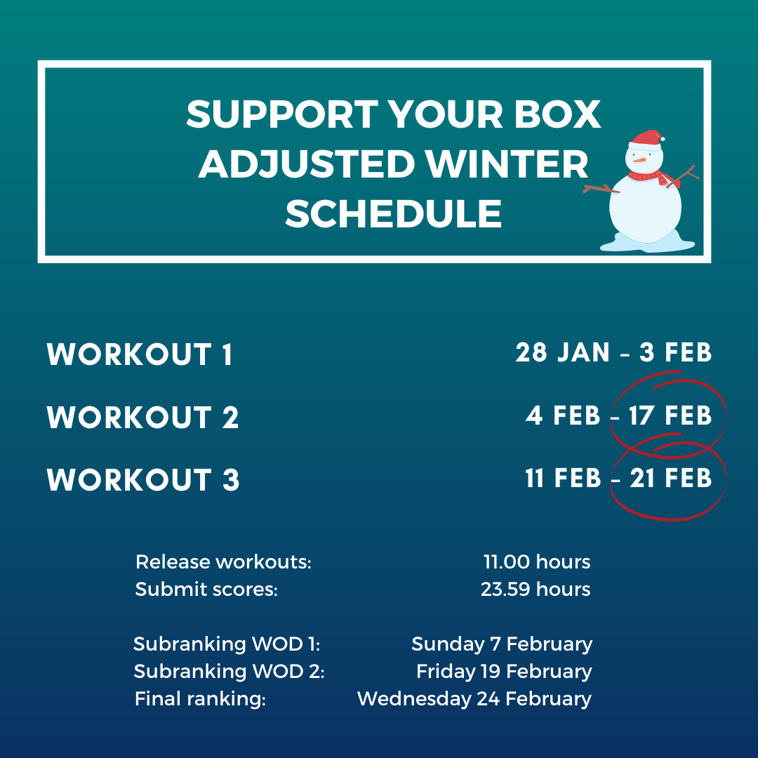 adjusted winter schedule