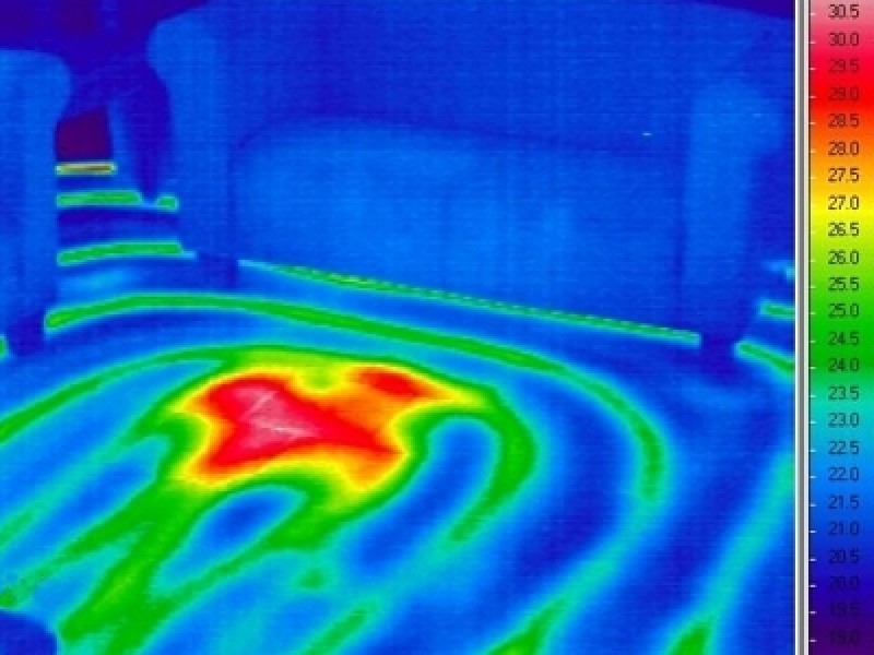 Thermo infrarood inspectie warmtebeeld
