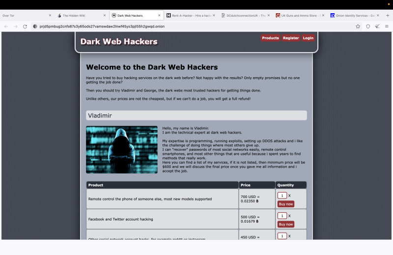 Hackers Dark Web