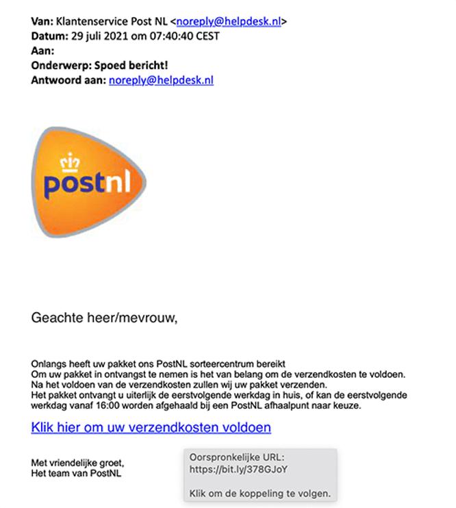 Voorkom phishing door een anti-phishingcode in te stellen bij PostNL