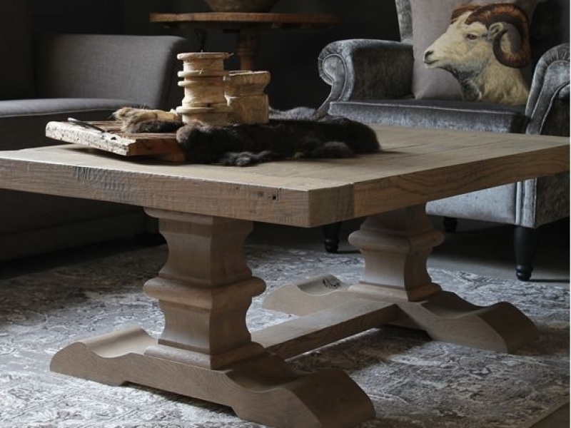 eiken klooster salontafel
