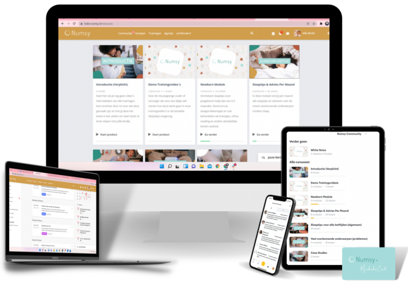 Numsy Plus Community Mock up Overview