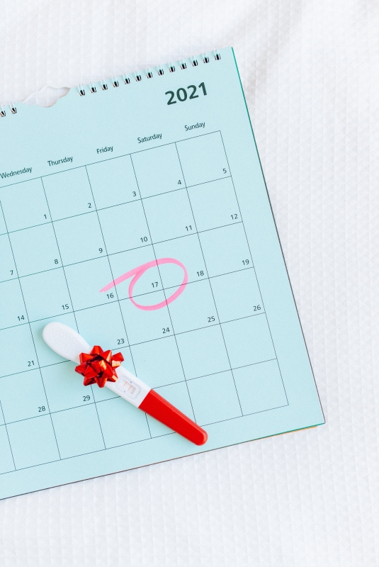 Zwangerschap aankondigen - uitgerekende datum kalender