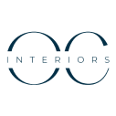 logo oc interiors blauw
