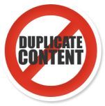 Duplicate content is not done