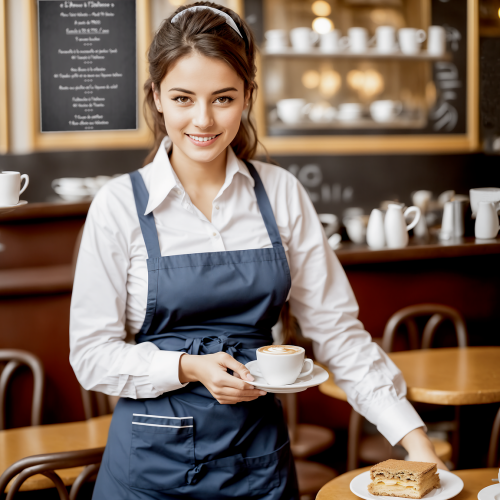 Vrouwelijke bediening