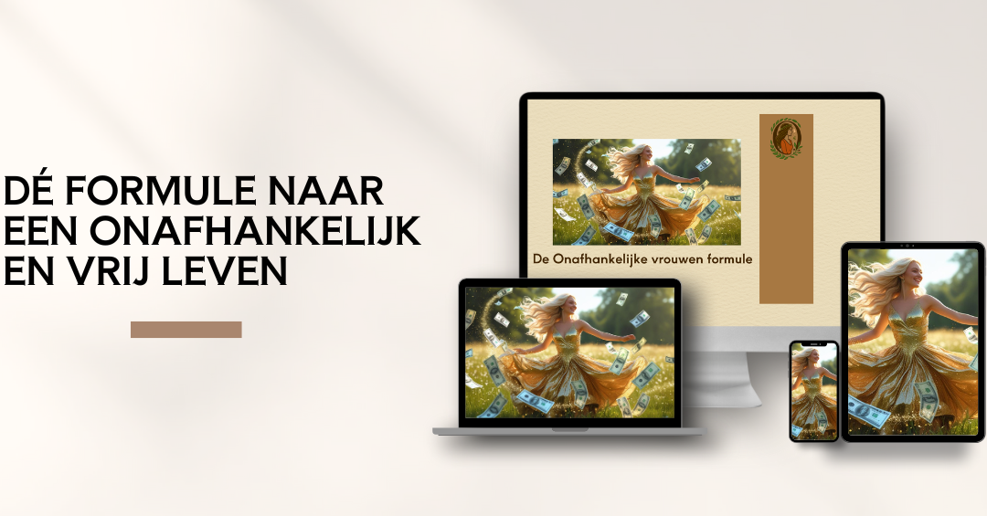 mockup de onafhankelijke vrouwen formule met computerscherm