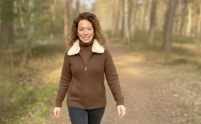 ik met charlie in het bos