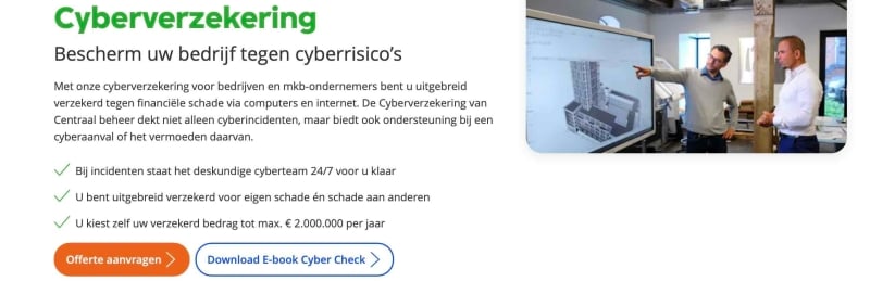 Centraal beheer cyberverzekering