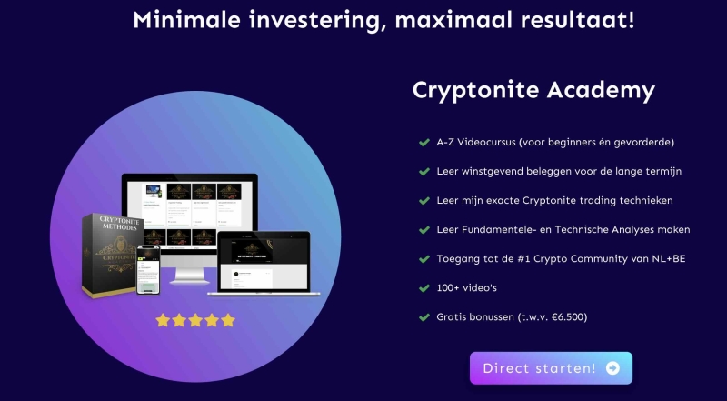 cryptonite academy aanbieding