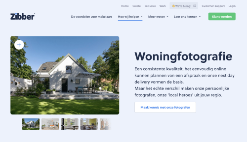voorbeeld woning presentatie - fotografie en enkele foto's van een woning