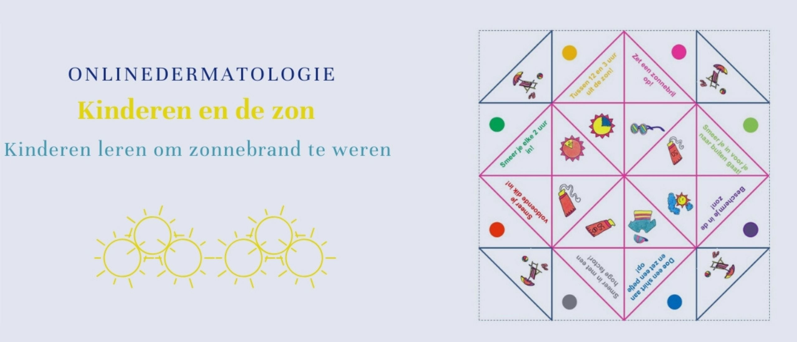 Vouwspelletje over bescherming tegen de zon