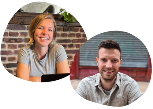 Laura en Tijs, eigenaren van BeeBee Marketing