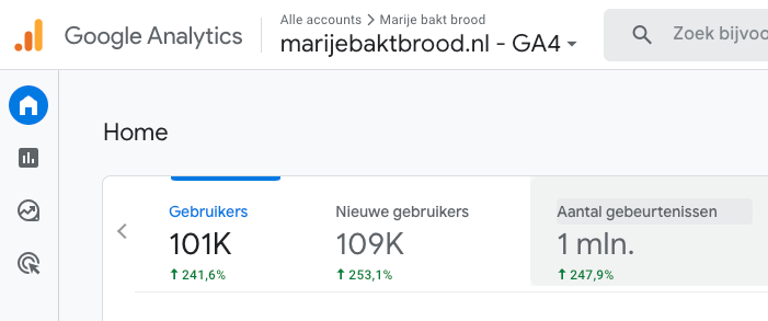 Google Analytics Marije Bakt Brood