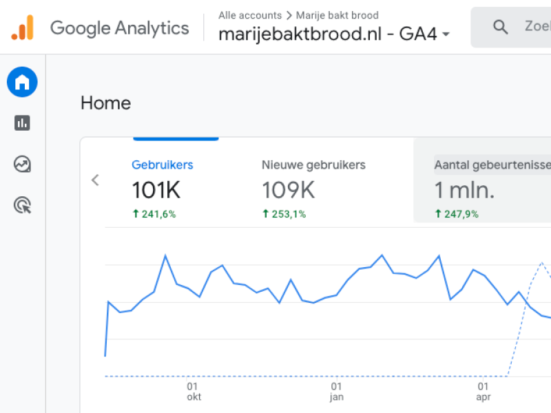 Google Analytics Marije Bakt Brood