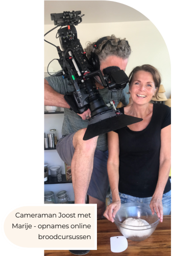 Marije met cameraman Joost Hoozemans - Online Marketing Ontwerper