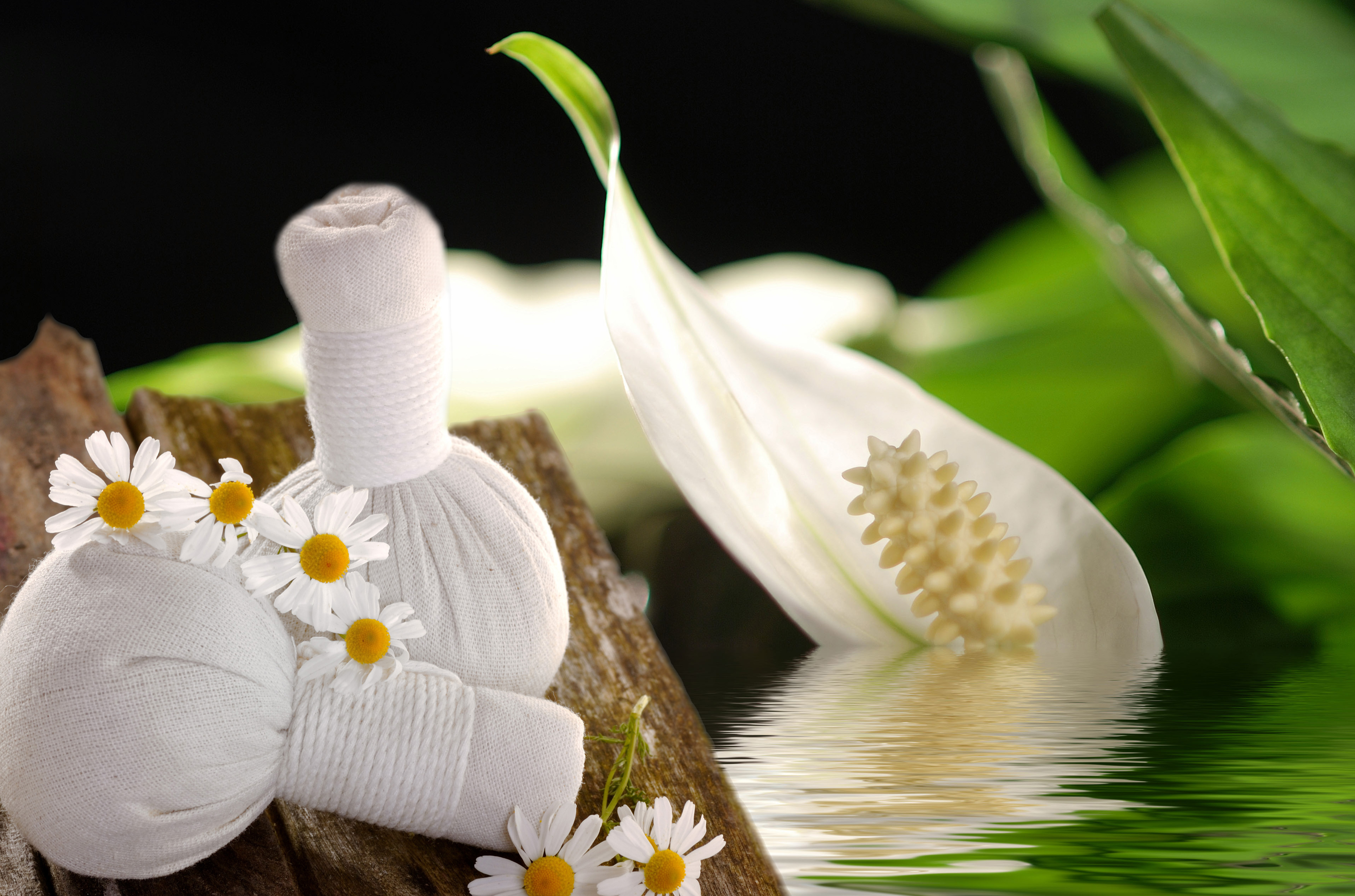 massage with herbal stamps