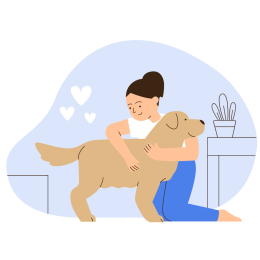Ontspannen hond