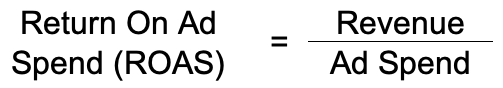 Calculate ROAS