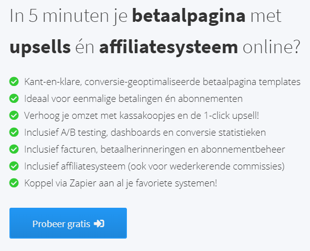 Deze afbeelding geeft nog een laatste indruk over de Plug & Pay betaal software. Het is een van de betere systemen in Nederland.