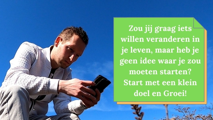 Start met Groeien Start met Groeien, zodat jij met kleine doelen richting grote doelen kunt groeien!