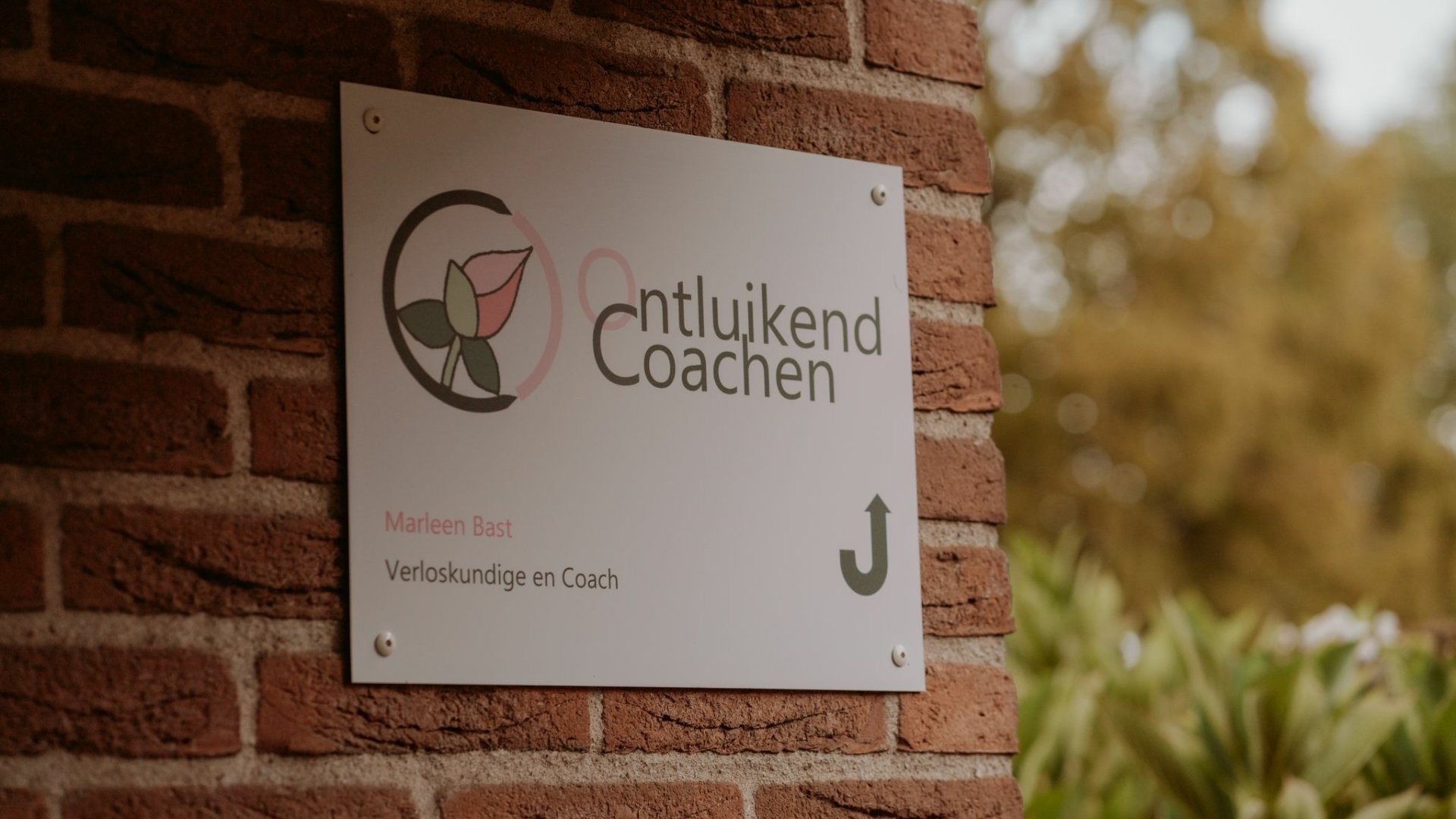 Ontluikend Coachen naamplaatje