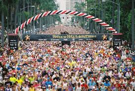 Marathon of gaan we de triatlon lopen? Zei de gehandicapte zoon