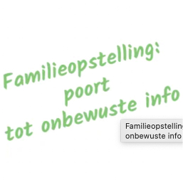 Familieopstelling in Friesland de poort tot onbewuste info