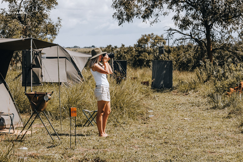 Bucket shower Camping Murchison Falls