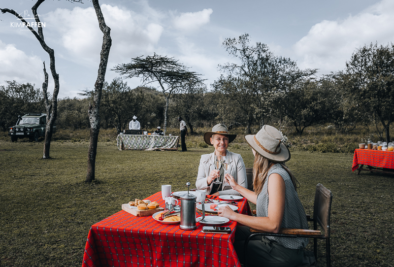 Bush Lunch Chui Lodge near Lake Naivasha