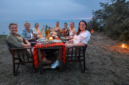 Dining under the stars Kabwoya Wildlife Reserve