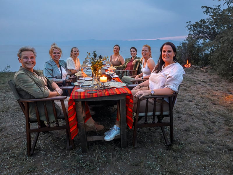 Dining under the stars Kabwoya Wildlife Reserve