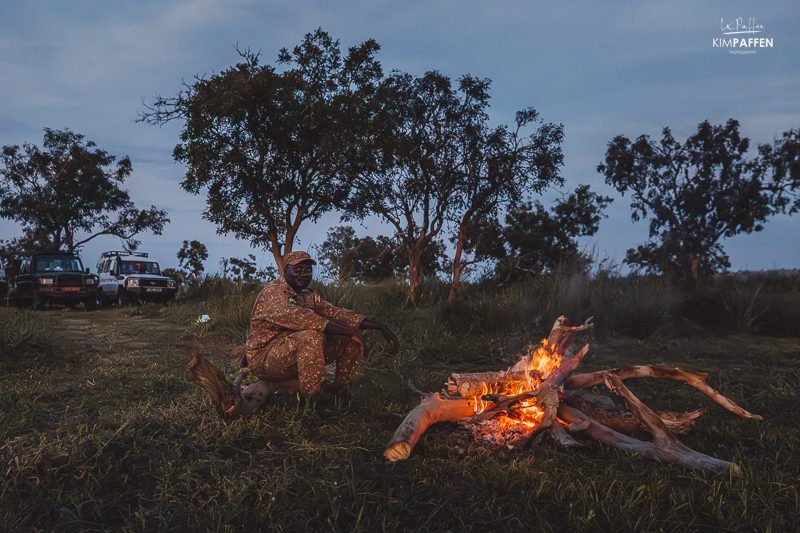 Campfire in Tented Camp Murchison Falls Uganda