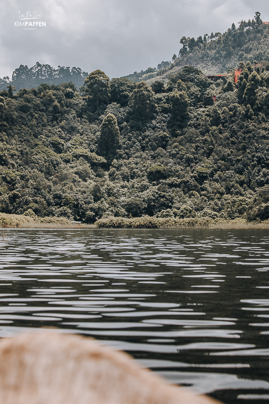 Canoeing on Lake Mutanda Uganda