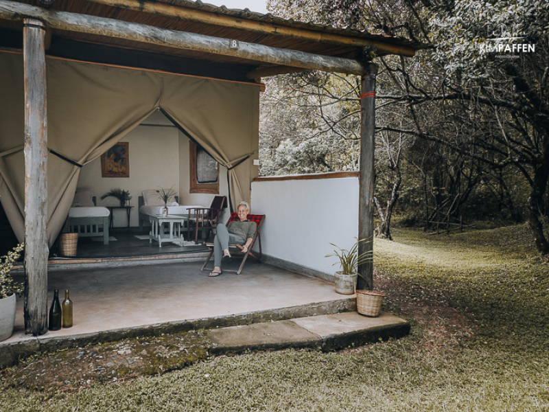 Comfortable chalet tents in the Mara Training Center